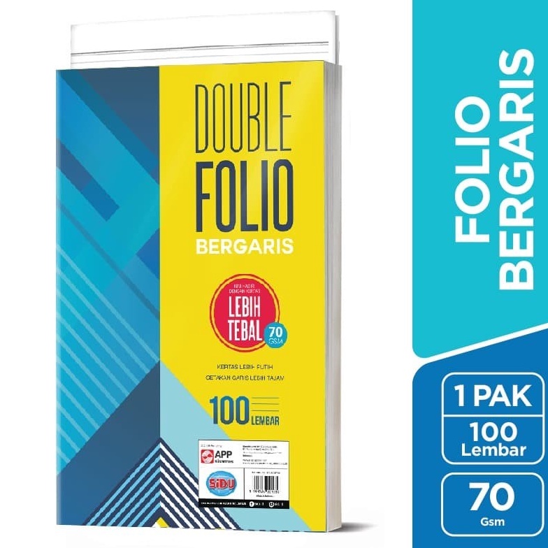

Serba Murah SiDU Double Folio Bergaris 1 lembar 7 GSM