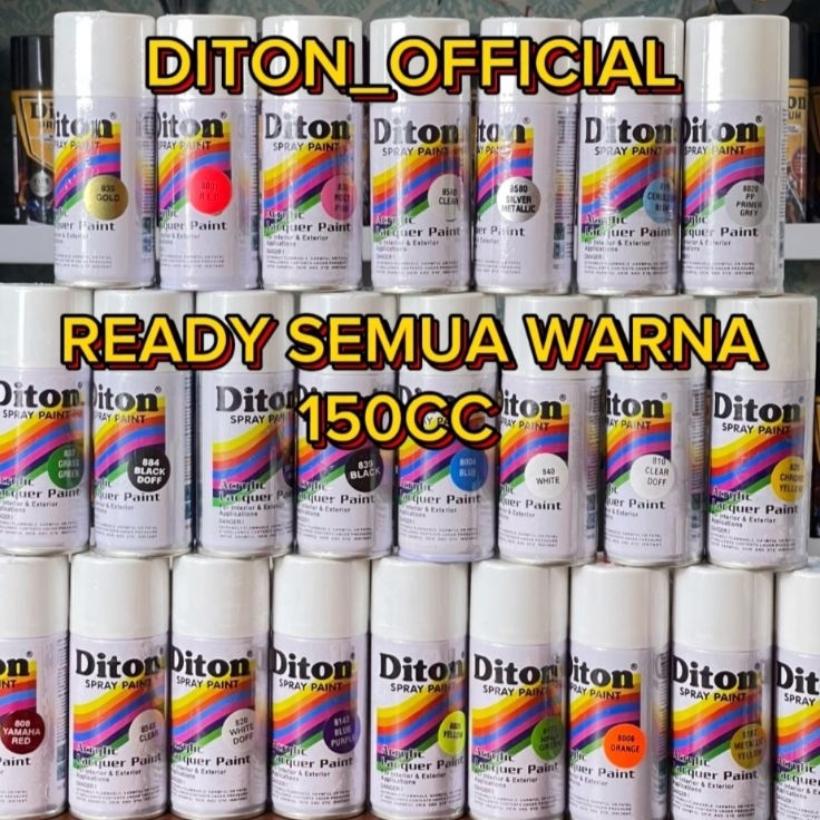 

Serba Terbaru COD Pilok Pilox Diton 15cc hitam Putih merah biru hijau oren silver pernis marun ungu pink abu Metalik black doff 884 black metallic 8139 white 84 clear 854 ninja green 15cc