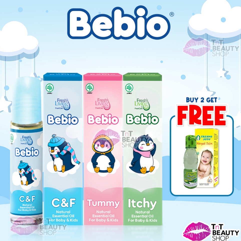 

BEBIO Natural Essential Oil 9ml Baby Oil Freshliving C F Cough and Flu Tummy Itchy For Baby Kids Minyak Aromatherapy Untuk Bayi TnT Beauty Shop