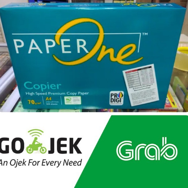 

PAPER ONE 75GR A4 F4 QUARTO GSEND GR4B INSTAN ONLY KES FOTOCOPY KES PRINT