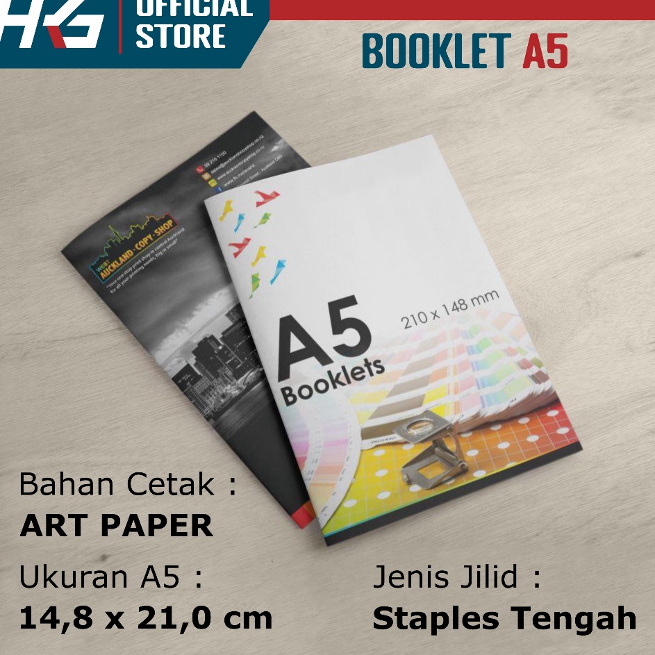 

Stok Banyak Cetak Booklet Ukuran A5 Bolak Balik Full Warna Art Paper HVS Jilid Staples Tengah Company Profile Majalah Katalog Portofolio