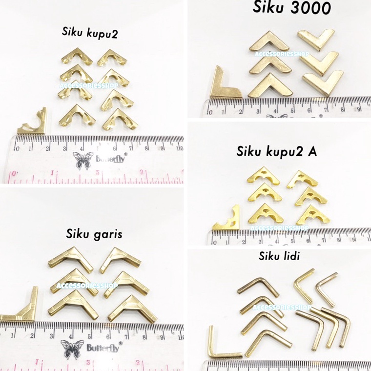 

New Arrival Siku sudut bukusiku yasin warna gold 144pcs