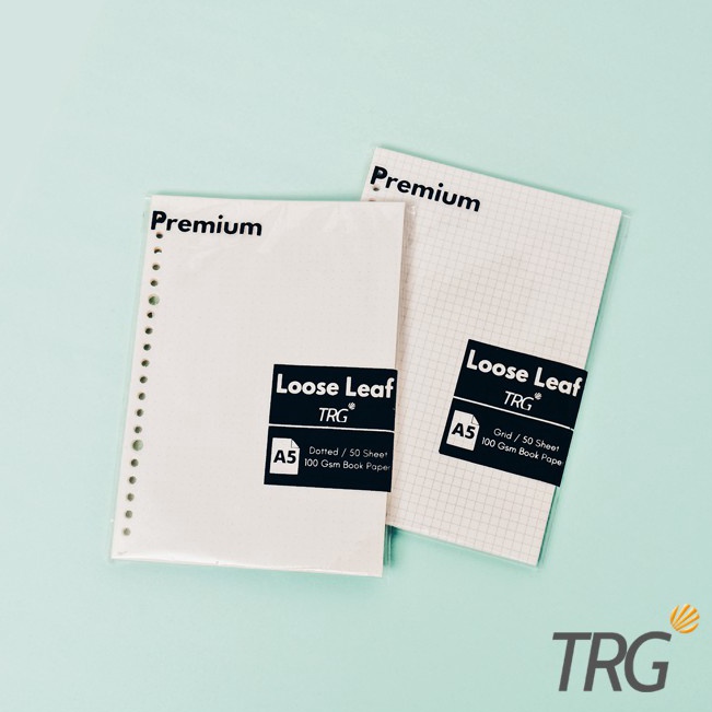 

Model Baru TRG Isi Loose Leaf A5 Premium TRG Refill Binder Paper A5 Bookpaper Dotted Grid TRG
