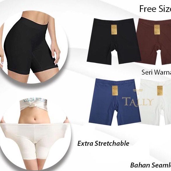 Tally 172  174  175  176  178 Short Pants Wanita Seamless Tanpa Jahitan Celana Short Seamless Tally 