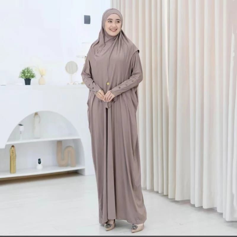 Gamis jersey jumbo/Kaftan Inara Joza jersey/Gamis Abaya Set Hijab