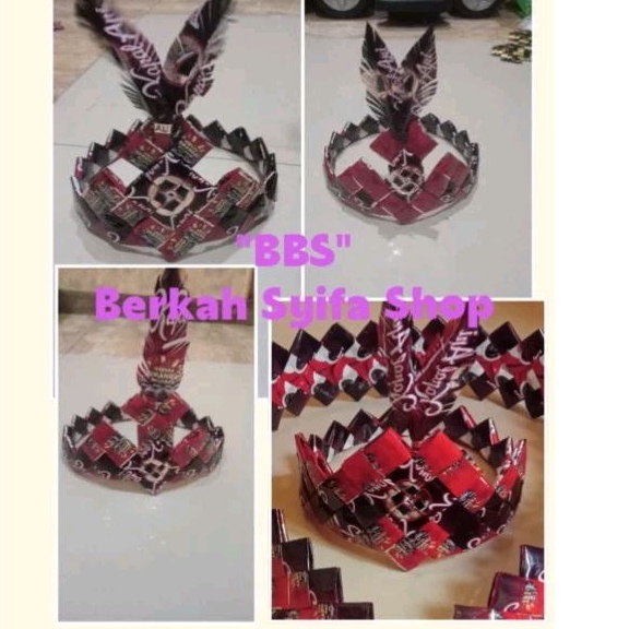 

MAHKOTA DARI BUNGKUS KOPI/ MINUMAN SASETAN