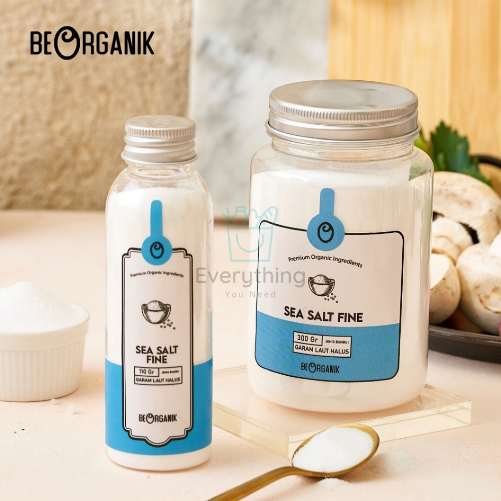

100% Original Garam Laut Halus Organik Premium / Beorganik Sea Salt Fine 110gr