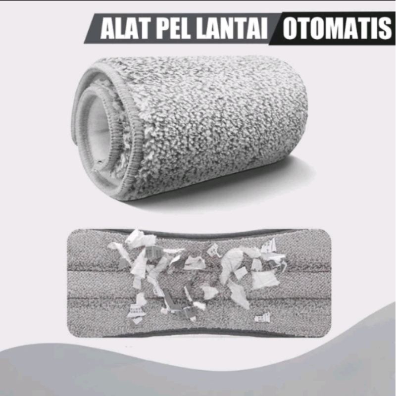 Alat Pel Lantai Praktis Otomatis/ Alat Pel Fleksibel