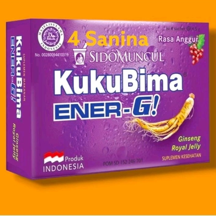 

KUKUBIMA ENER-G RASA ANGGUR ISI 6 SACHET