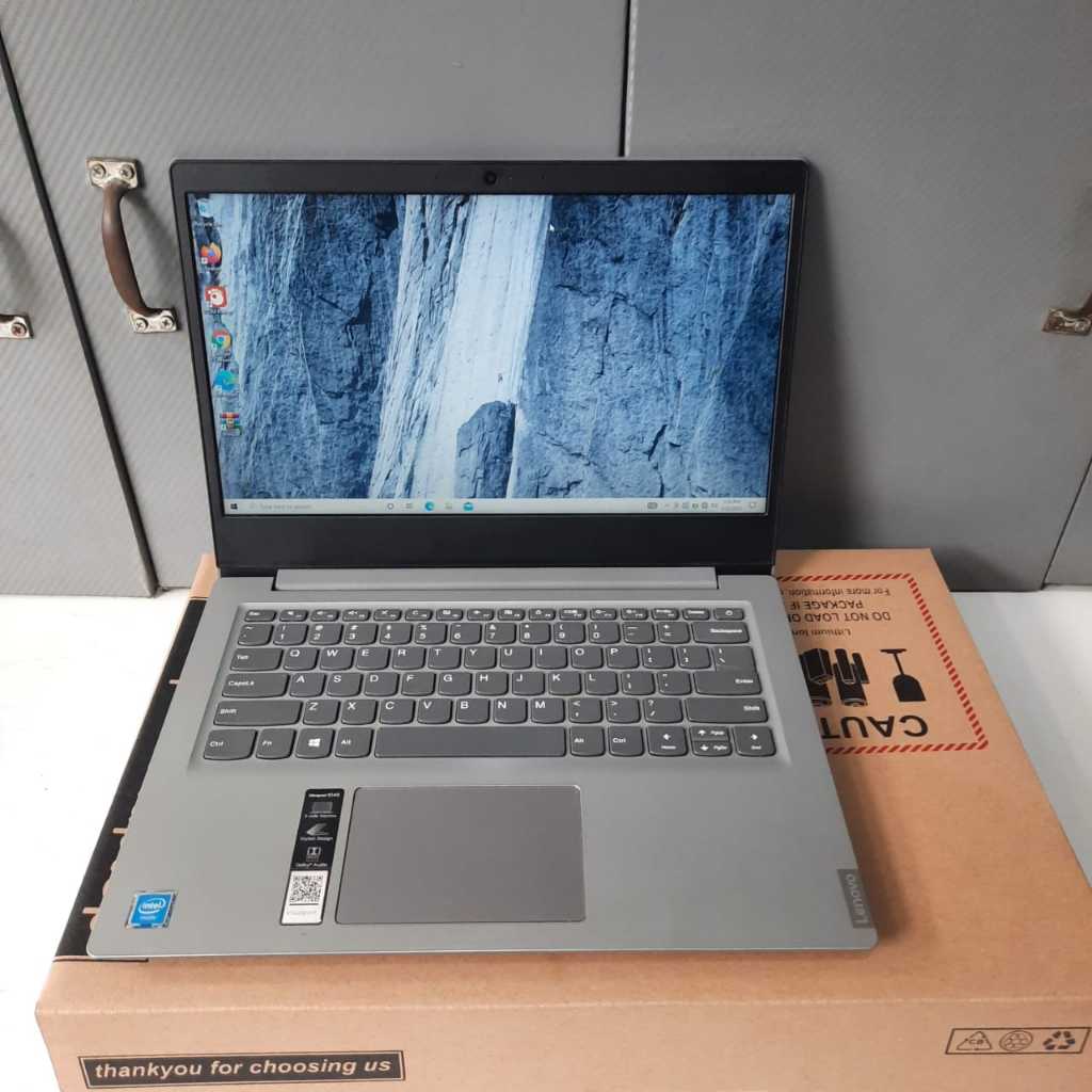 Laptop Lenovo S145, Intel Celeron - N4000, Ram 4Gb, 256Gb SSD Bonus Tas Mouse