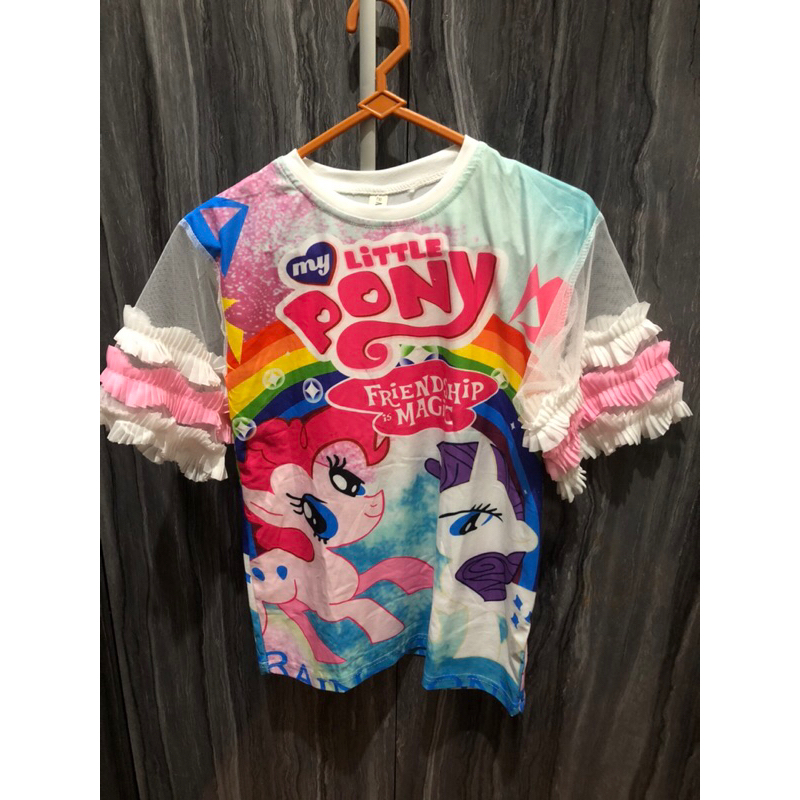 Baju atasan motif kuda pony