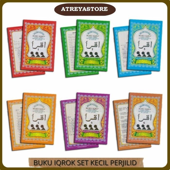 IQRO' KECIL 1 - 6 | BUKU IQRO PRETELAN