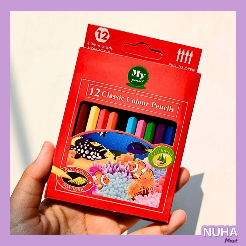 

Pensil Warna Isi 12 pcs Pendek