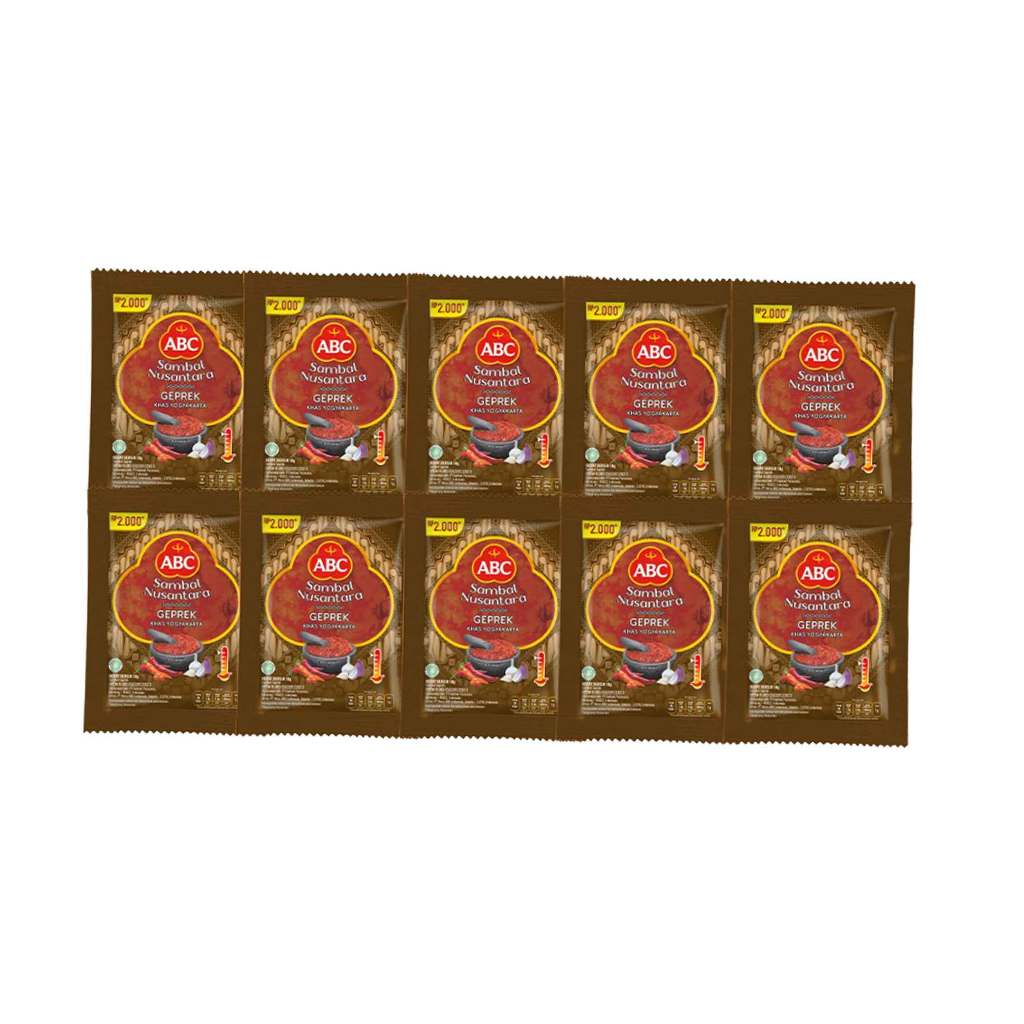 

abc sambal nusantara geprek 18gr