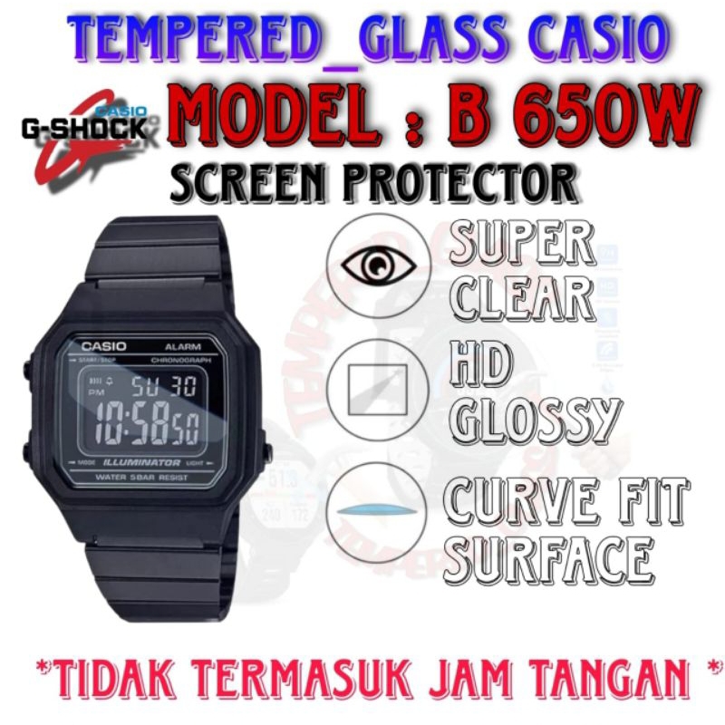 Antigores Hydrogel Khusus untuk Casio B-650 B-650W B-650WC series b650 b650w b650wc tempered Glass