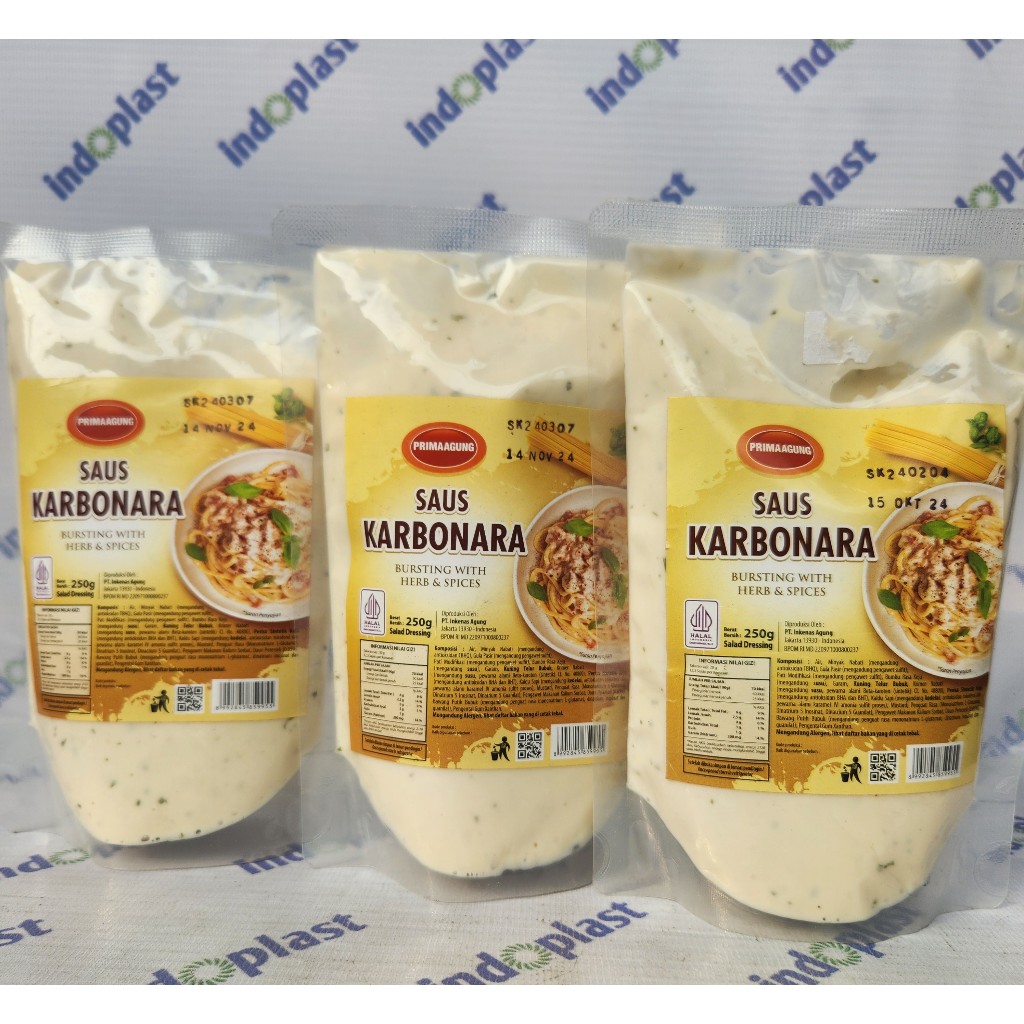 

Saus Karbonara Instan Prima Agung Spaghetti Fetuccine Carbonara 250 gram