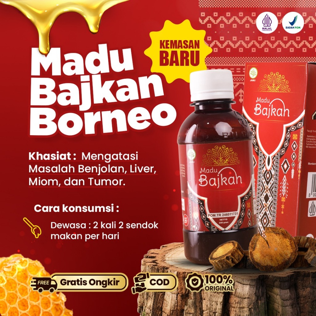 

BAJKAN - Madu Bajakah Borneo Membantu Atasi Benjolan Tumor Stroke Kanker Miom dan Kista 250gr