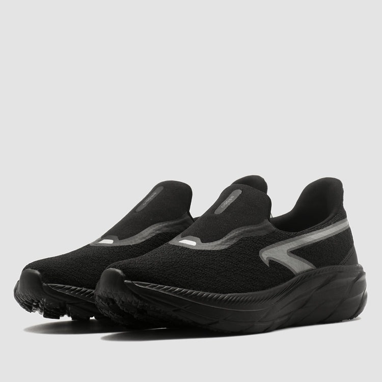BRODO - Sneakers Slip On Ryujin Full Black Original Sepatu Flip Flop Slop