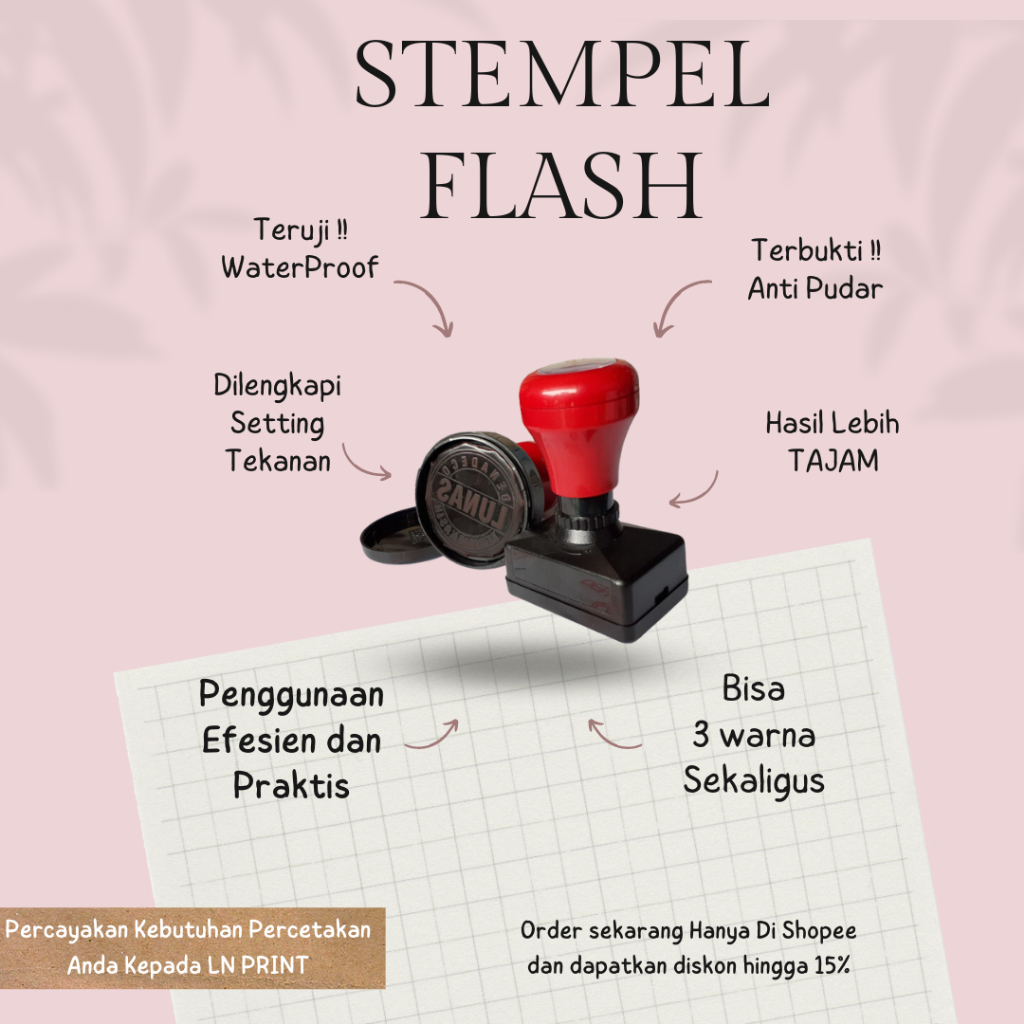 

Stempel Flash / Stempel Otomatis / Stempel Custom Free desain
