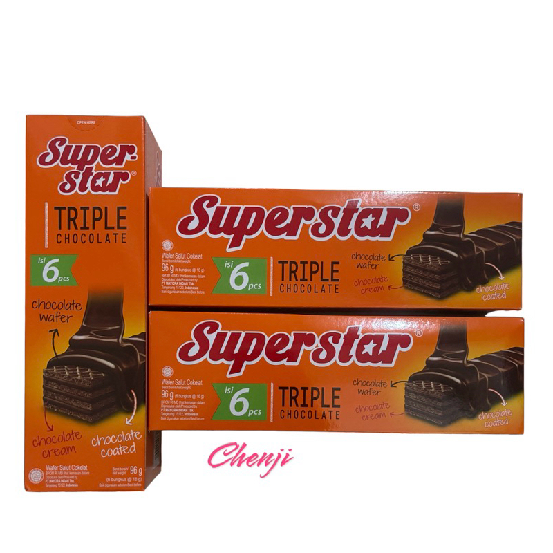 

WAFER COKLAT SUPERSTAR ISI 6pcs