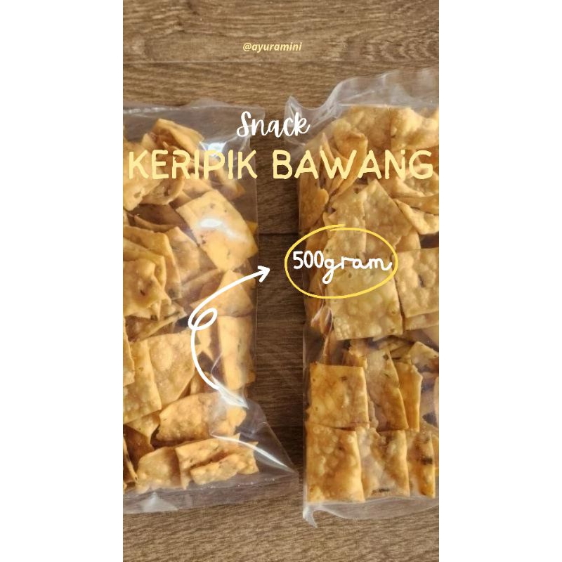 

Keripik Bawang 500 gram | Snack Ringan