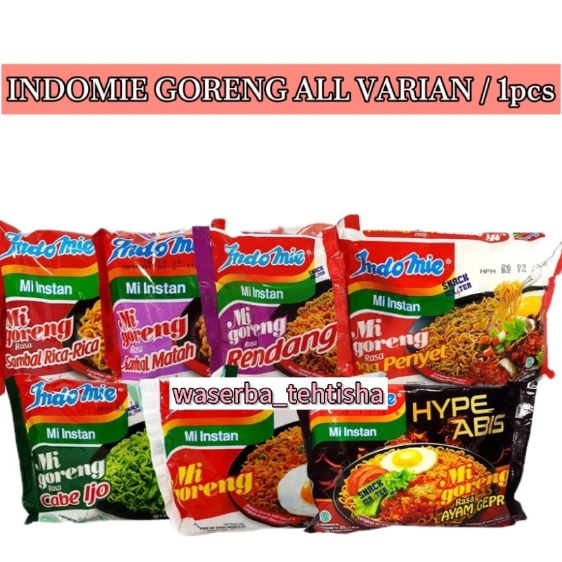 

waserba_tehtisha| MIE INDOMIE GORENG ALL VARIAN/ Indomie goreng varian rasa