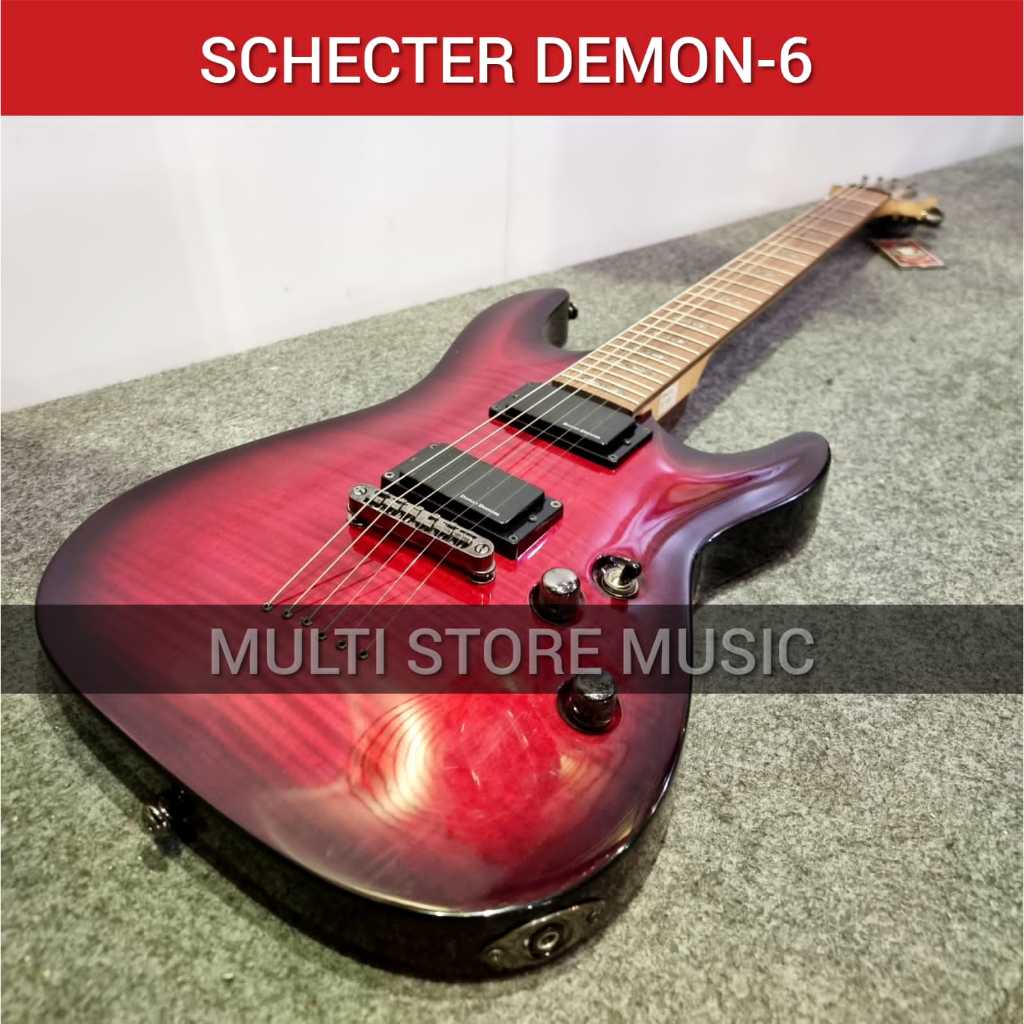 SCHECTER DEMON 6 Diamond Series Crimson Red Burst - SCHECTER DIAMON 6 - ORIGINAL