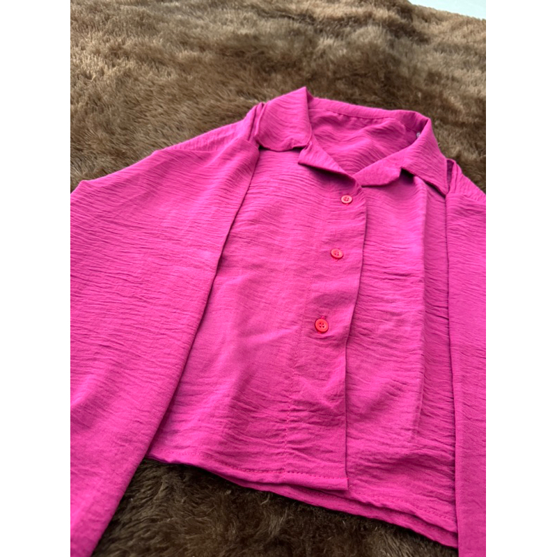 [PRELOVED] KEMEJA FUCHSIA