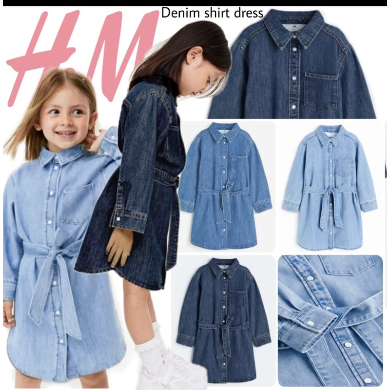 dress anak hm / hm girls dress / hm kids dress / dress hm / hm dress / kemeja dress