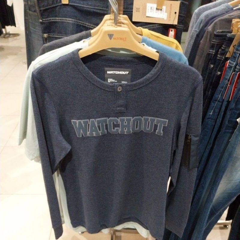Watchout kaos lengan panjang {JK200210027}