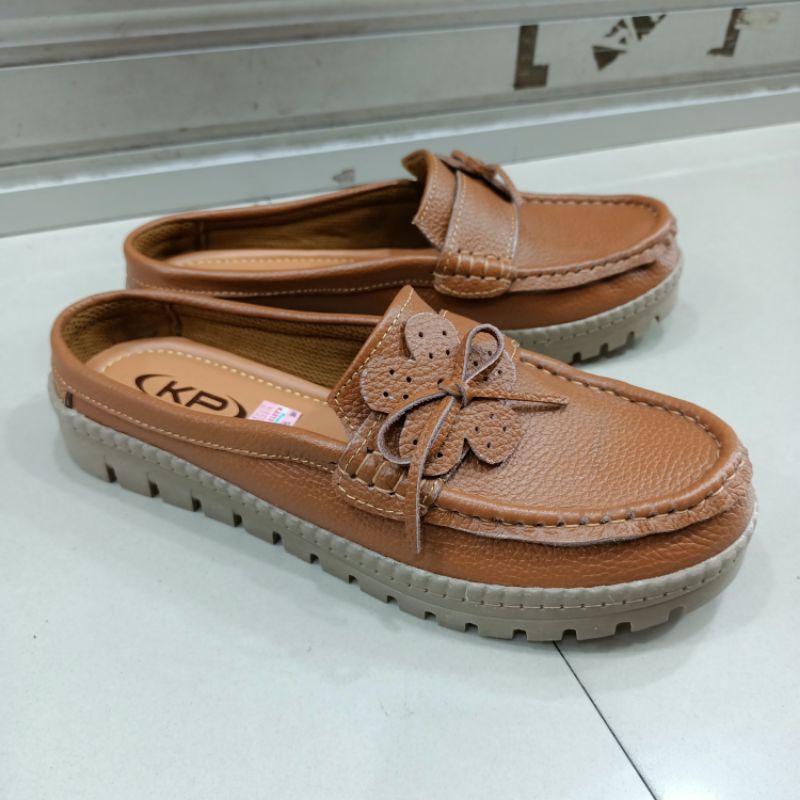 Slop Wanita Kulit Sapi Asli • karya pahala 3 •