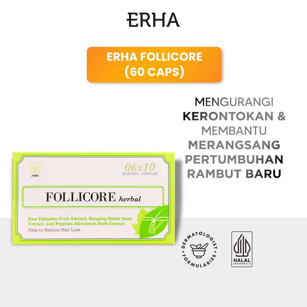 ERHA Follicore 60 caps - Suplemen Rambut Rontok