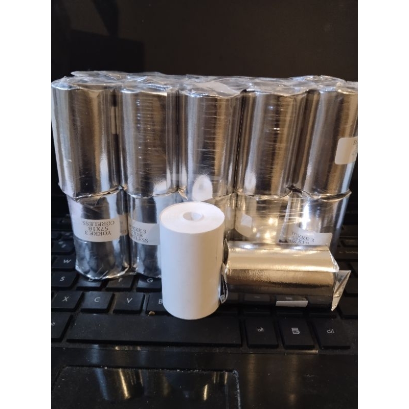 

Kertas thermal 58x40mm paket 100 pcs / 1 dus struk yokke full kertas paket grosir