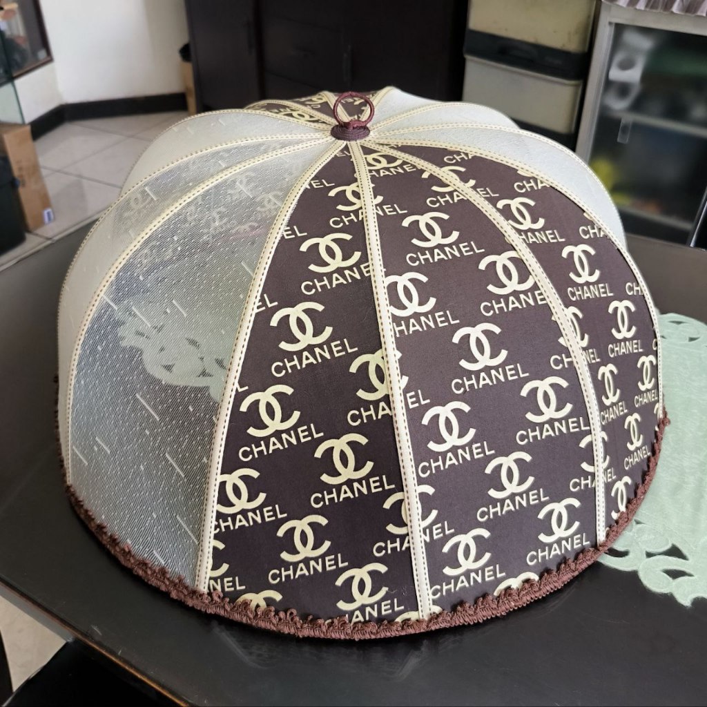 AREA MALANG SAJA. Tudung saji estetik modern bundar besar 4 piring ukuran 64 cm