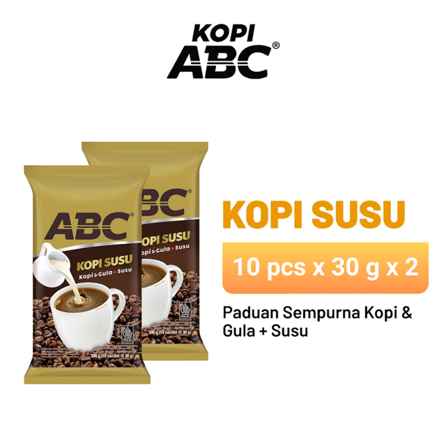 

ABC Kopi Susu 30gr x 10 pcs x 2 pack