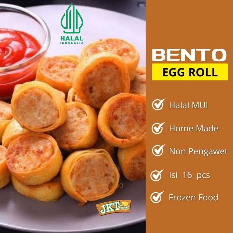

Olahan Bento ( EggRoll,Shrimproll,Spicy,Kaki Naga )