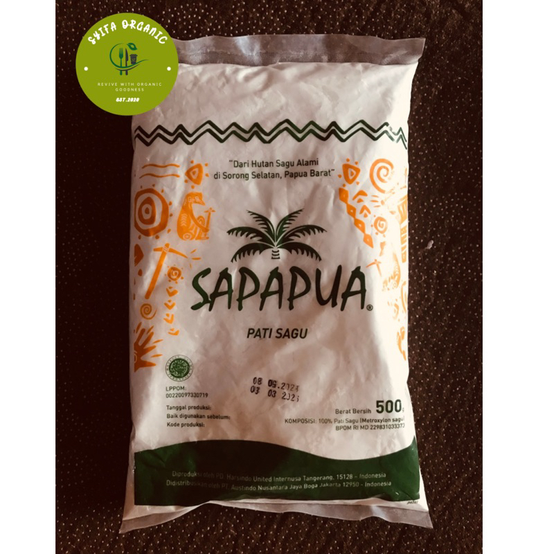 Tepung Sagu Papua Sapapua Organik Gluten Free 500 gram