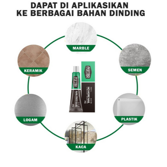 Lem Serbaguna Lem No More Nail Glue Perekat Dinding Lem Kuat Kaca Marmer Kayu Metal Besi