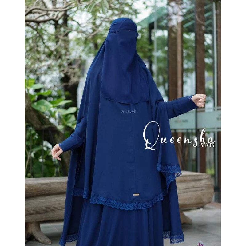 Gamis Set Khimar Queensha Mom By Afada Hijab