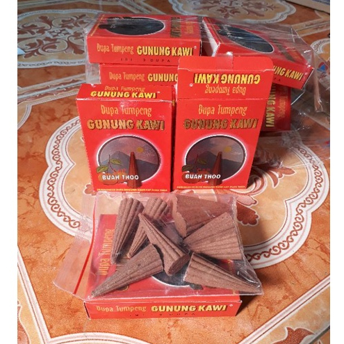 Lotsoolup Dupa Hio Buhur Bukhur Kerucut Gunung Kawi Cap Buah Thoo Isi 9 Pcs Cones