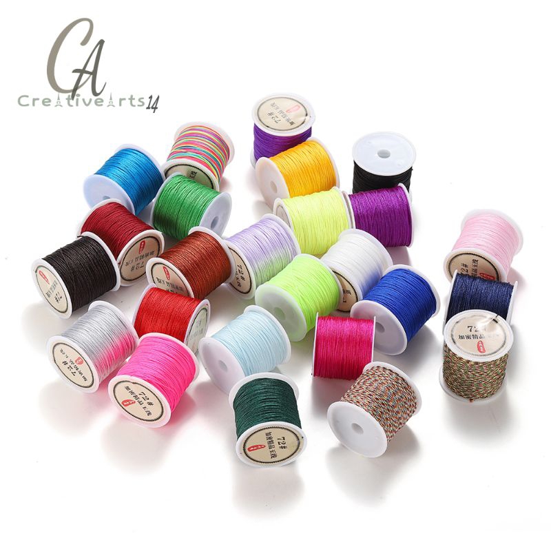 [ 10 METER ] Tali Benang Samballa Simpul Cina Tali Giok Nilon Katun Bahan Craft & DIY