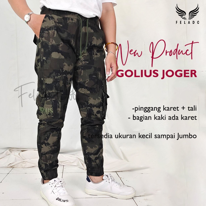 celana joger wanita joger pria katun polos motif kargo