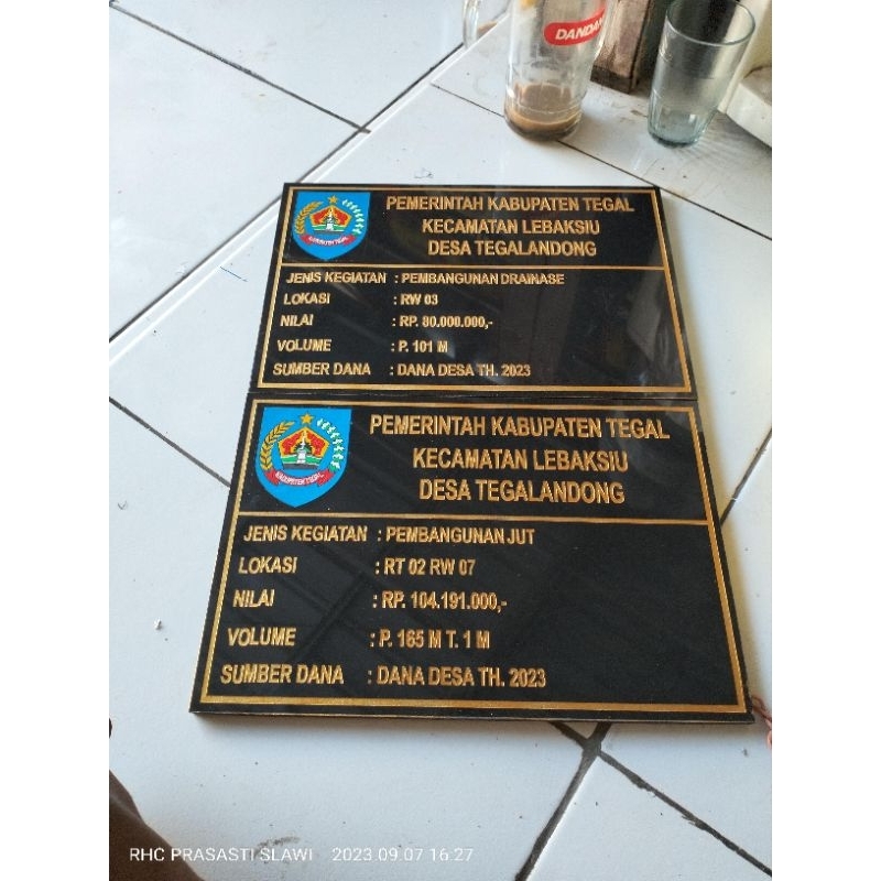 prasasti peresmian