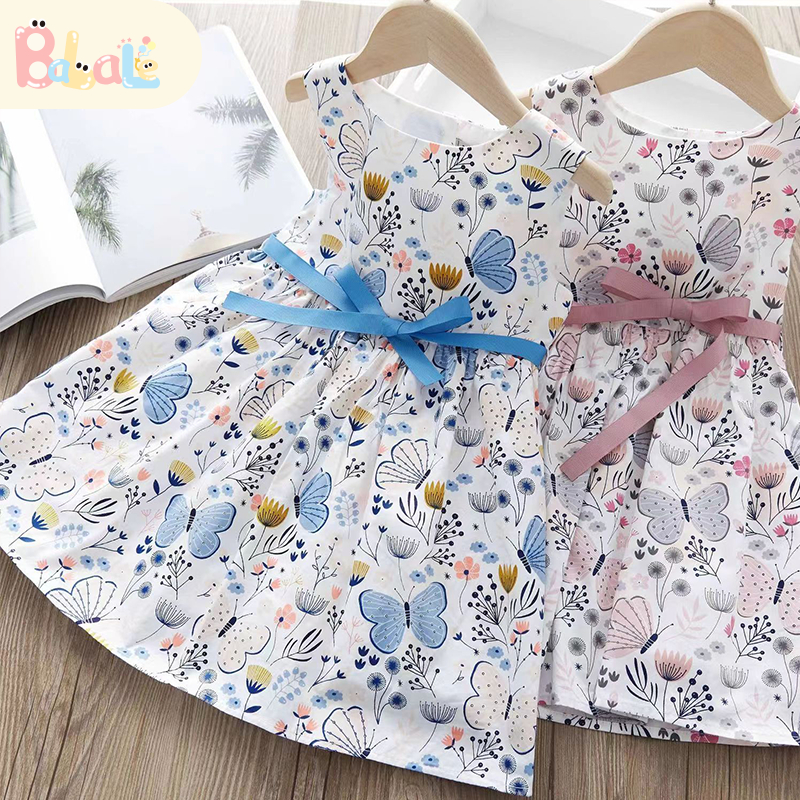 Dress anak perempuan bahan katun import /gaun anak cewek rok mini / Dress ulang tahun
