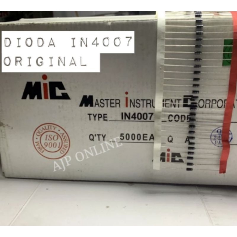 Dioda IN4007 ORIGINAL Dioda 1Ampere Dioda 1A bagus