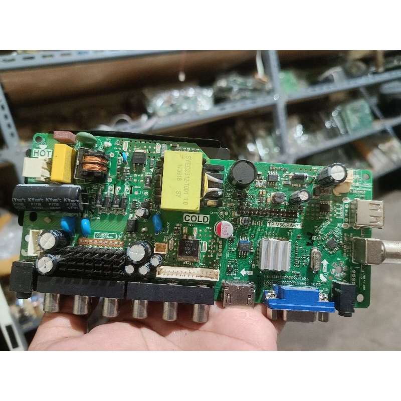 MAINBOARD LE25V89 MB LE-25V89 MODUL PSU MESIN TV LED AKARI