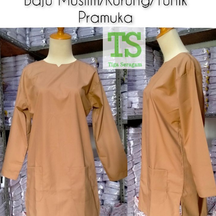 Terlaku Baju Kurung Tunik Muslim Pramuka Seragam Sekolah Ponpes