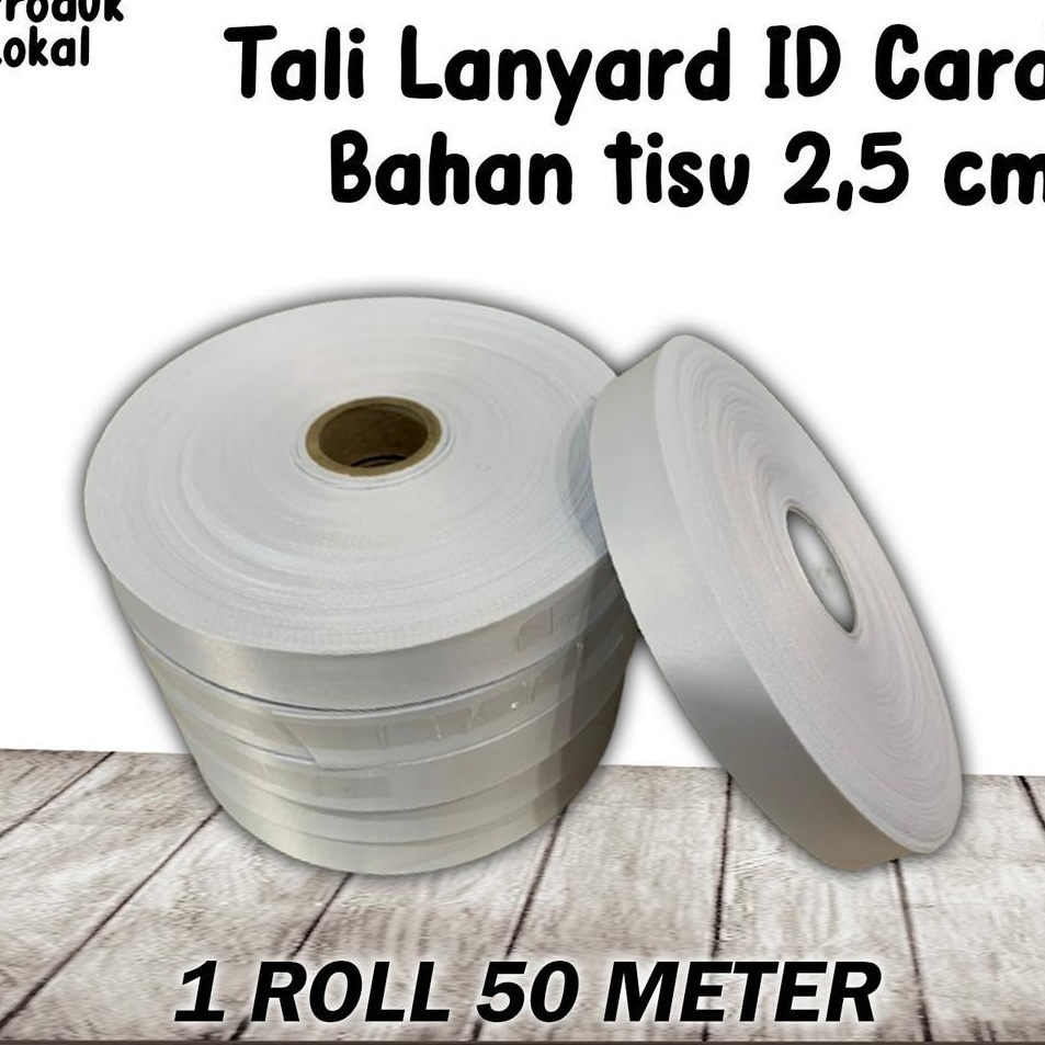 

Tali Lanyard ID card bahan tisu 25 cm Printing Sublim