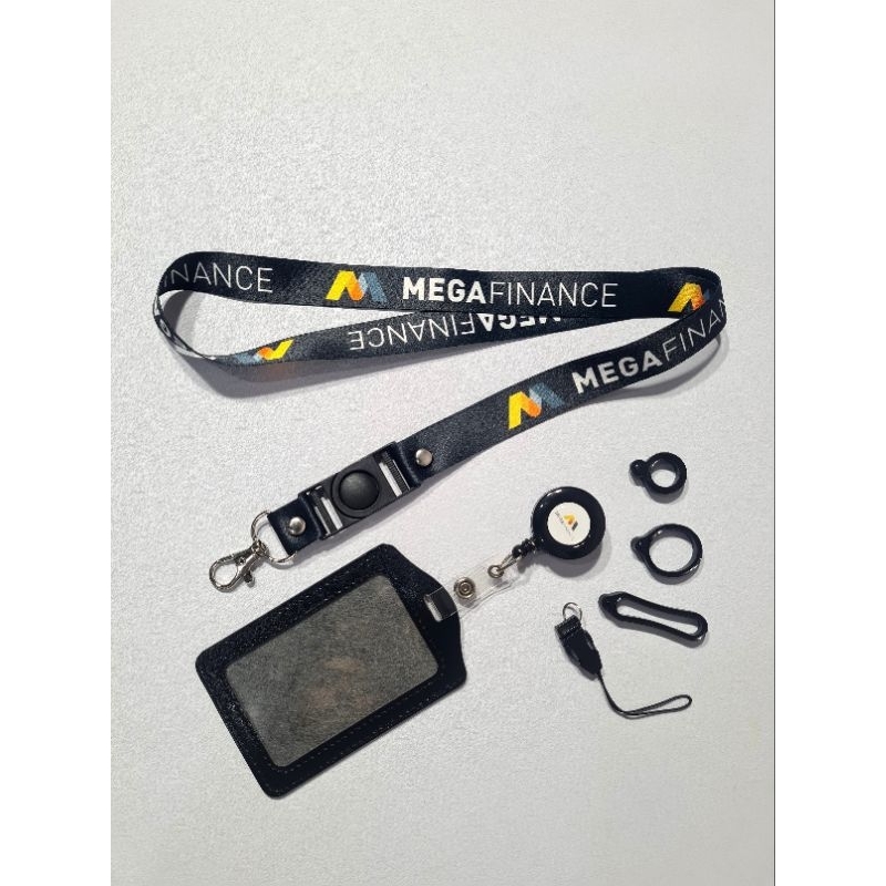 

Lanyard Mega finance / mega cetak 2 sisi ukuran 2cm Lanyard Custom Satuan Murah