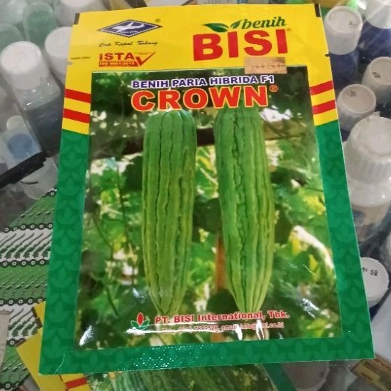 

Benih Tanaman Sayuran Paria Pare Crown 11 F1 (Buah Lebat Berbobot Panjang Hijau Produksi Tinggi Tahan Virus) isi Benih 10 gram Kadaluarsa. 2025 (Terbaru Panjang) Berkwlitas Benih Dari Bisi Kapal Terbang